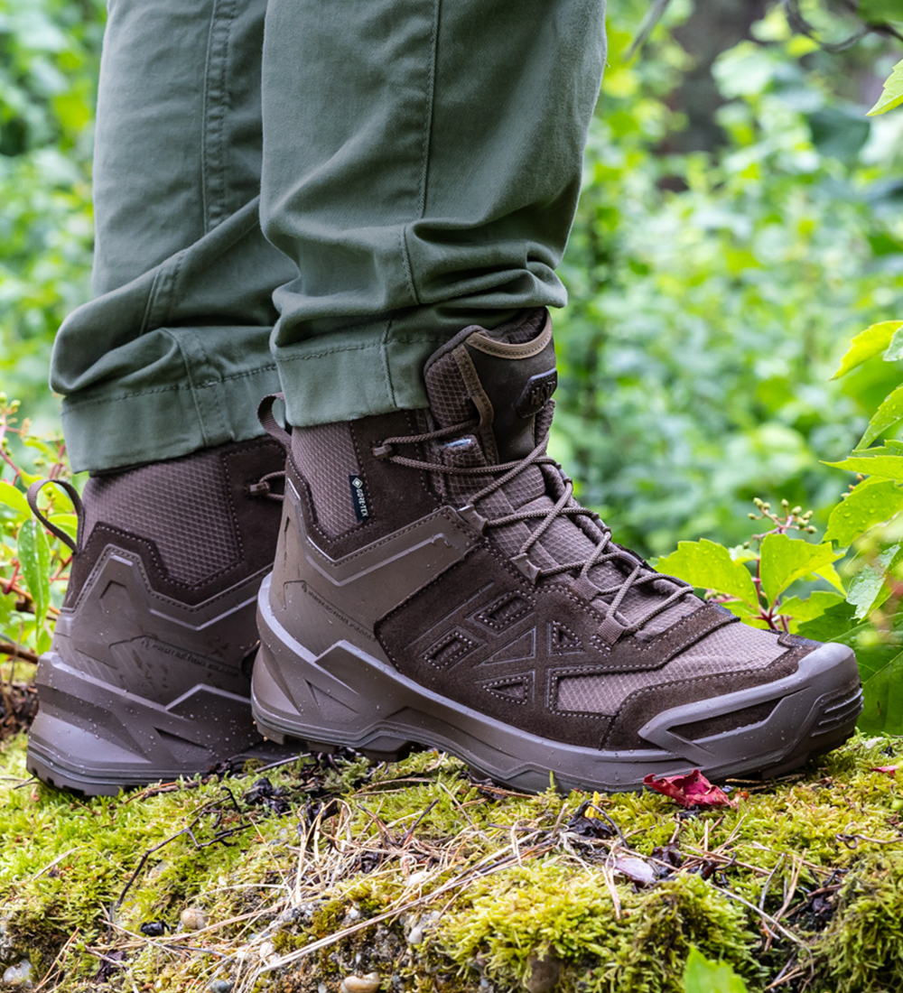 Stiefel, Wanderschuhe, Hochwanderschuhe, braun, Sohle