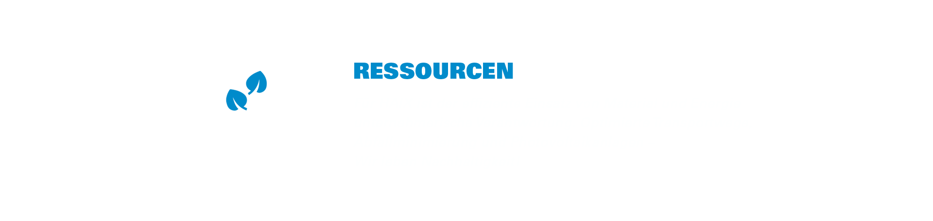 Ressourcen Nachhaltigkeit